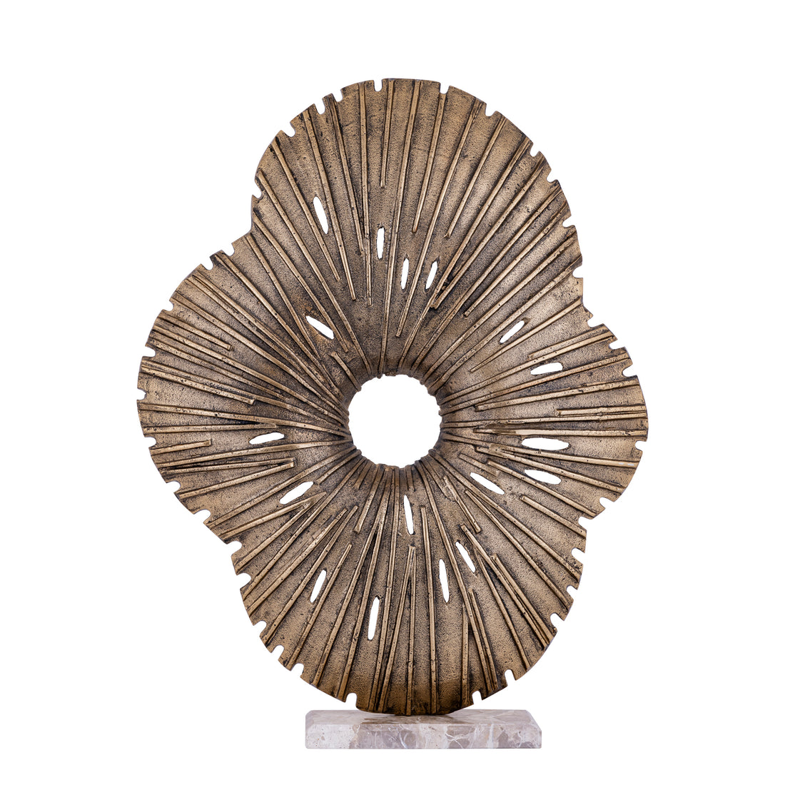 Vija Gold Casted Alu Organic Open Statue L PTMD