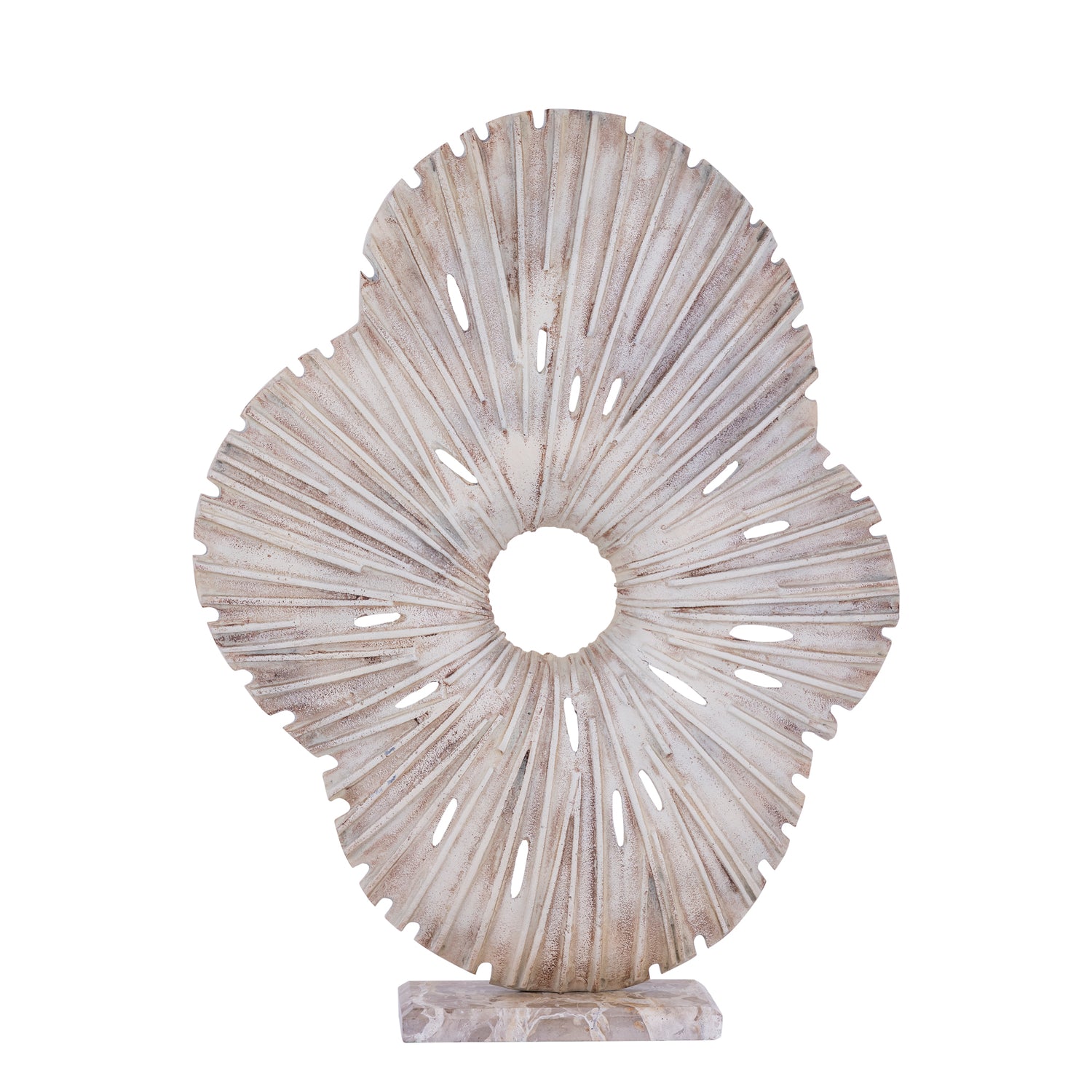 Vija Beige Casted Alu Organic Open Statue L PTMD