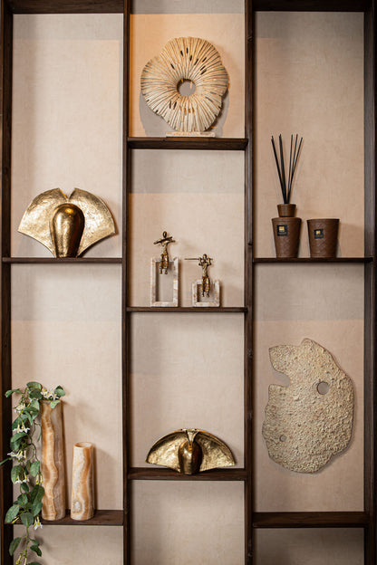Vija Beige Casted Alu Organic Open Statue L PTMD