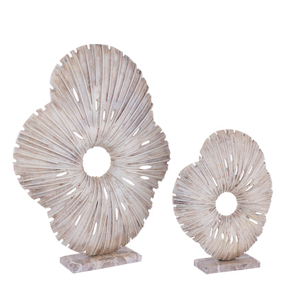 Vija Beige Casted Alu Organic Open Statue L PTMD