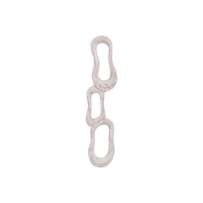 Wanddeco Camare Abstract Design Gegoten Aluminium Beige Small PTMD