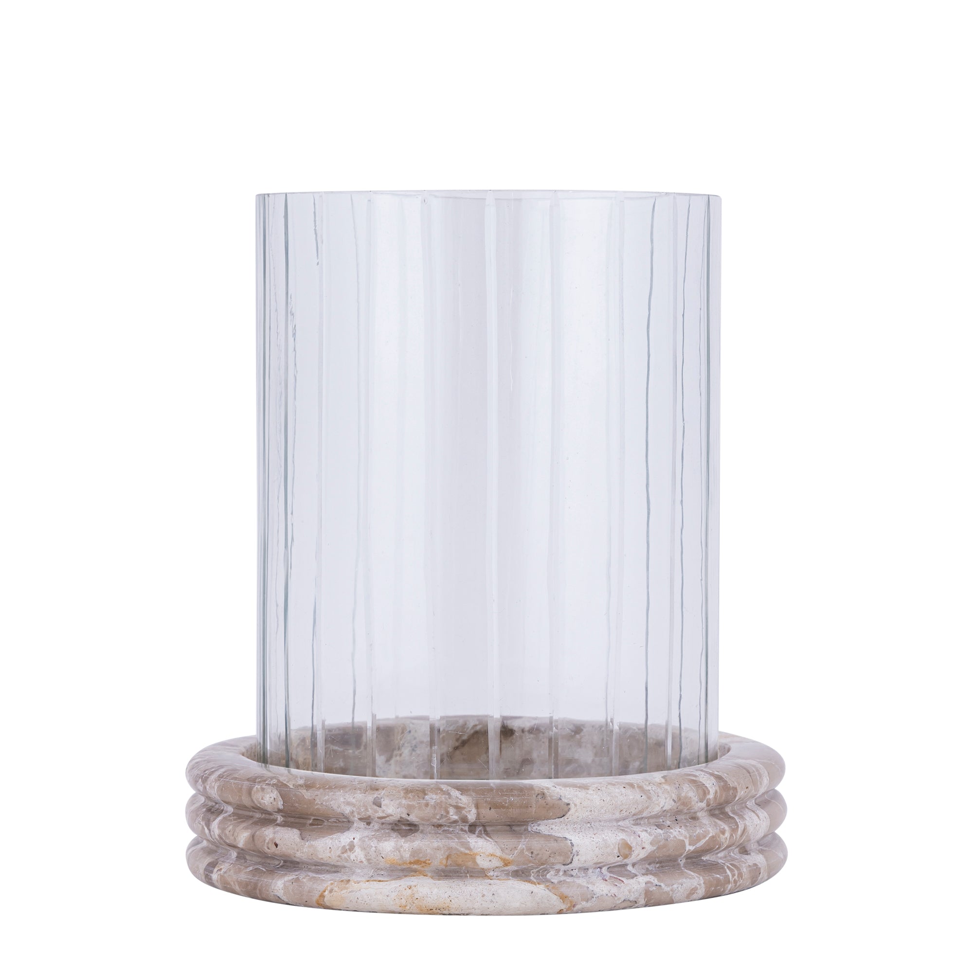 Jolee Clear Marble Stormlight Carved Glas Round L PTMD
