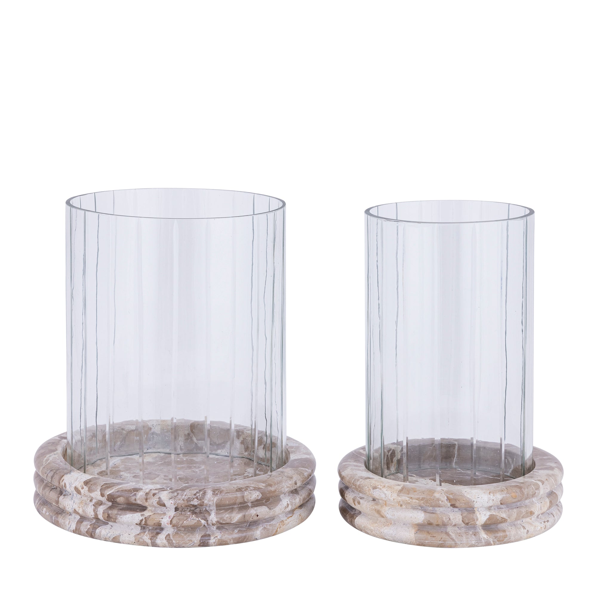 Jolee Clear Marble Stormlight Carved Glas Round L PTMD
