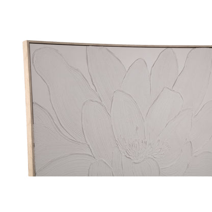 Wandpaneel Florise Crème ingelijst Canvas Bloem A PTMD