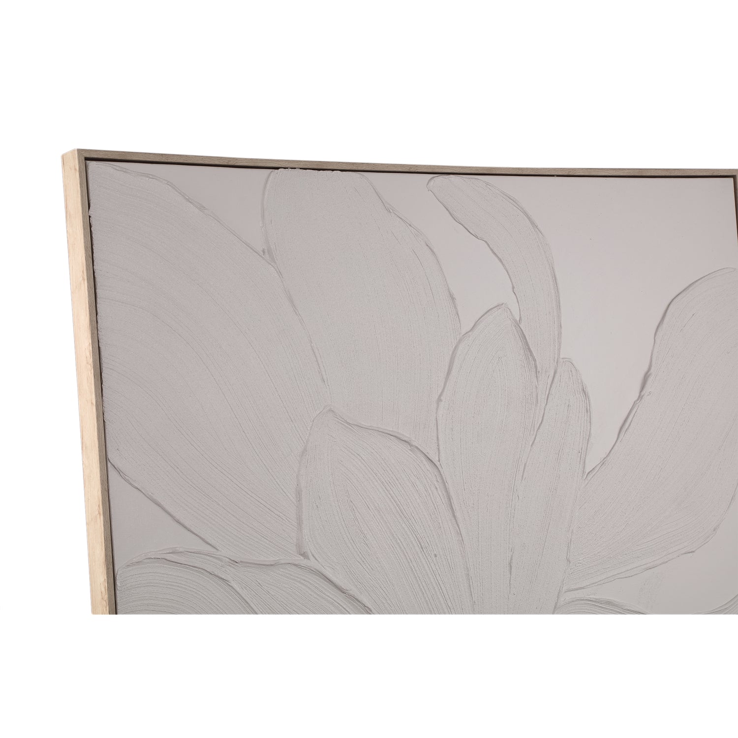 Wandpaneel Florise Crème ingelijst Canvas Bloem B PTMD