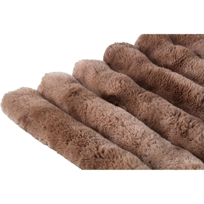 Plaid Divvo Bruin Fake Fur Thick Rib Plaid Small PTMD