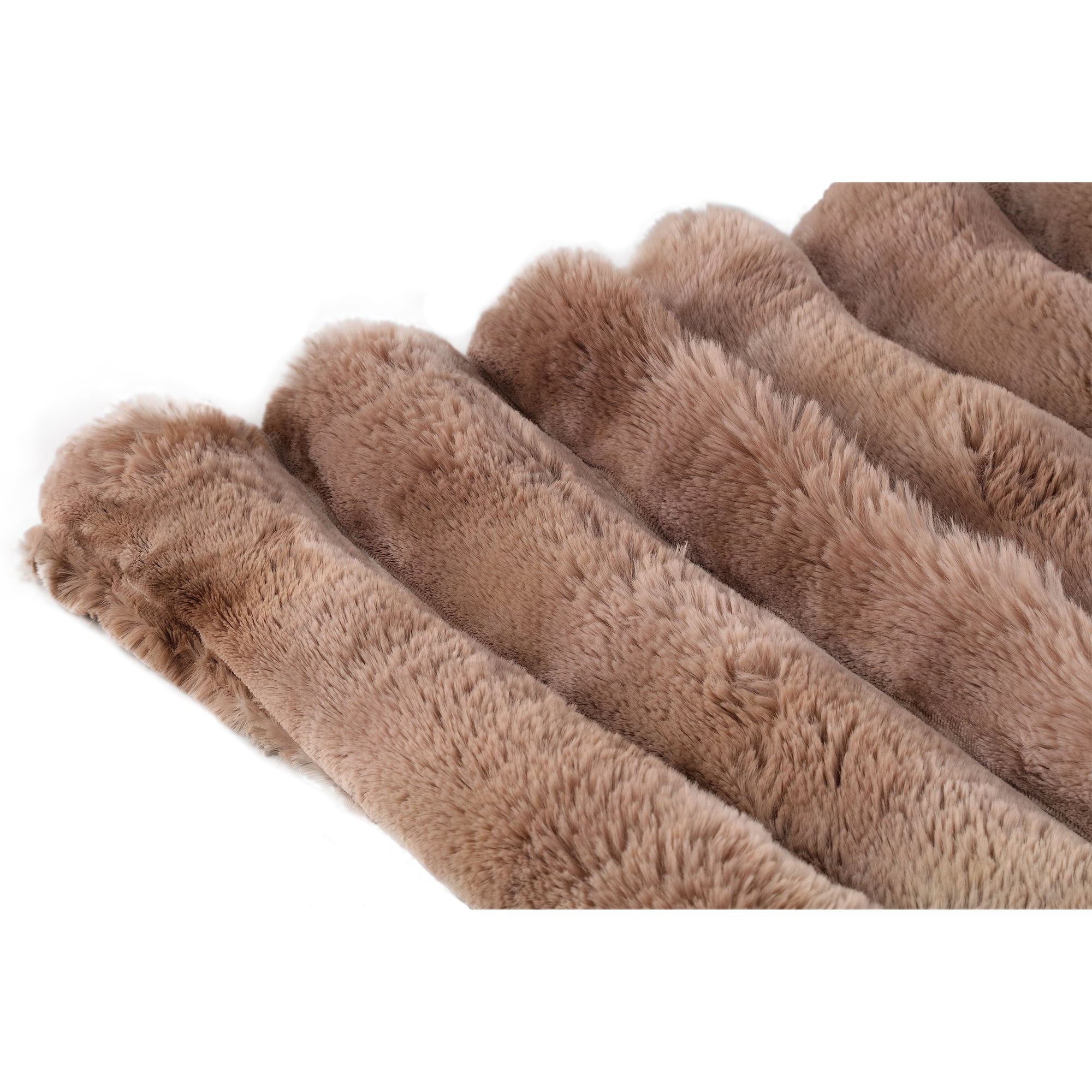 Plaid Divvo Bruin Fake Fur Thick Rib Plaid Large PTMD