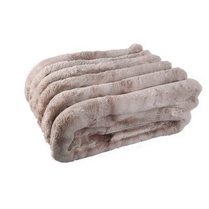 Plaid Divvo Fake Fur Thick Rib Plaid Large PTMD