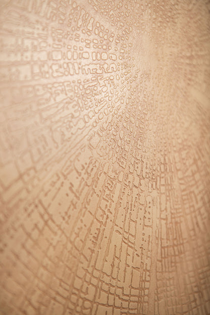 Rond Wandpaneel Raizo Aluminium Beige Large PTMD