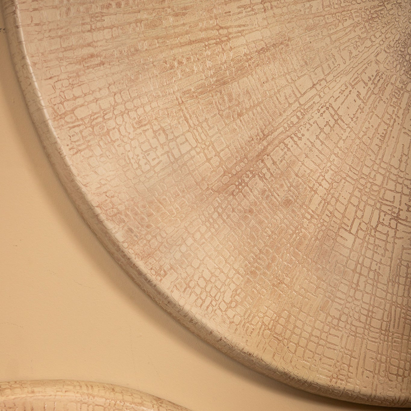 Rond Wandpaneel Raizo Aluminium Beige Small PTMD