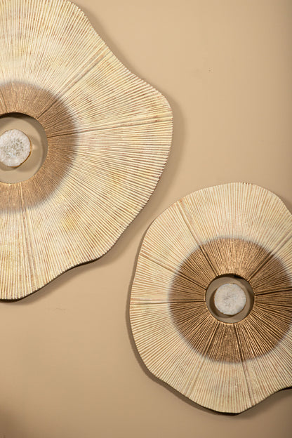 Wandpaneel Rella Beige Aluminium Center Stone Small PTMD