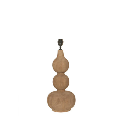 Tafellamp Altus Naturel Mango Hout Smooth Rond PTMD