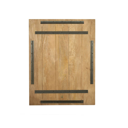 Rechthoekig Wandpaneel Mattin Mangohout Naturel Small PTMD