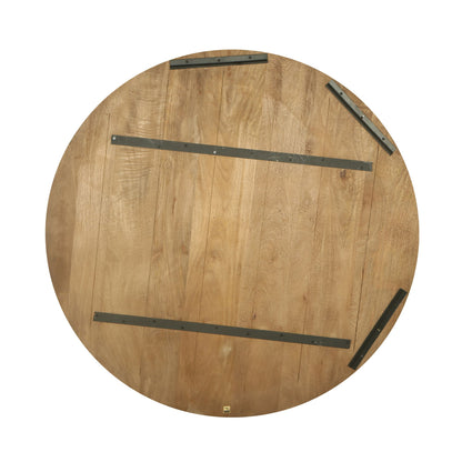 Rond Wandpaneel Mattin Mangohout Naturel Large PTMD