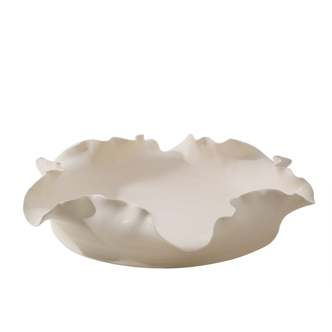Schaal Ivra Creme Keramiek Rond Organische Vorm Small PTMD