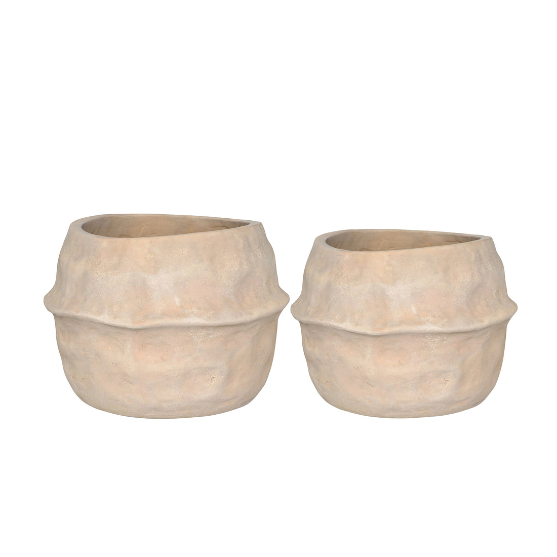 Terracotta Bloempotten Kendra Set van 2 PTMD