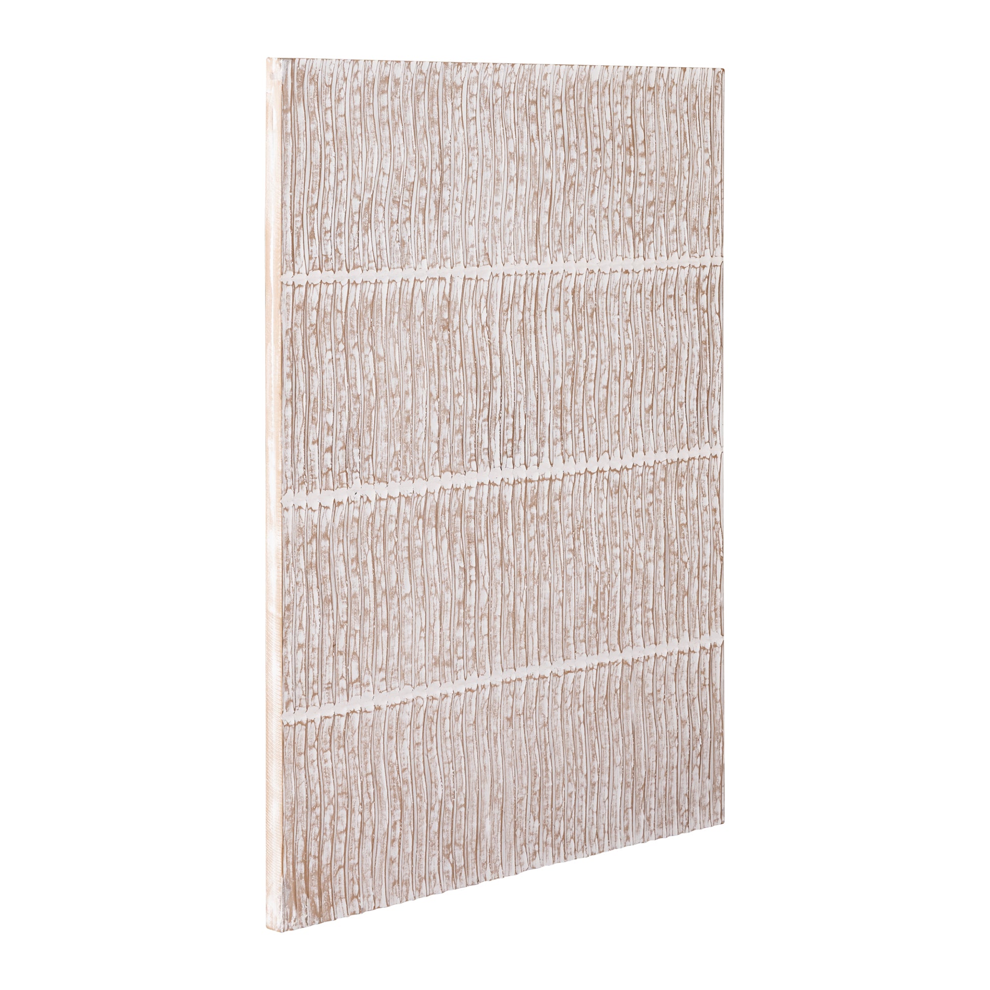 Seline White MDF Wavy Stripe Layer Wall Panel S PTMD