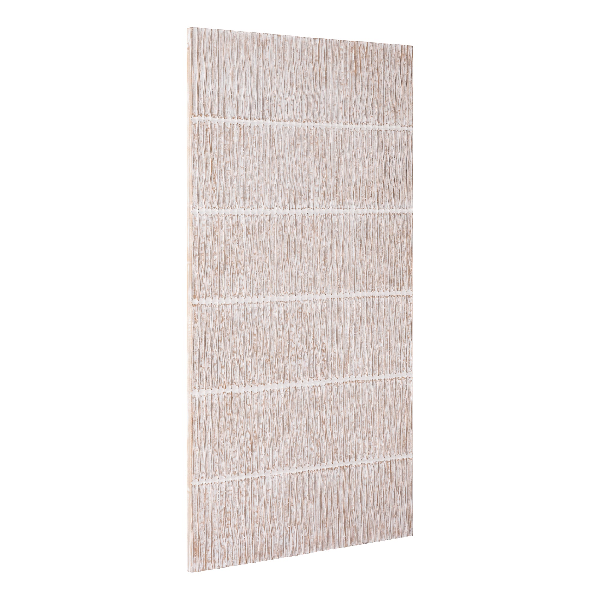 Seline White MDF Wavy Stripe Layer Wall Panel L PTMD