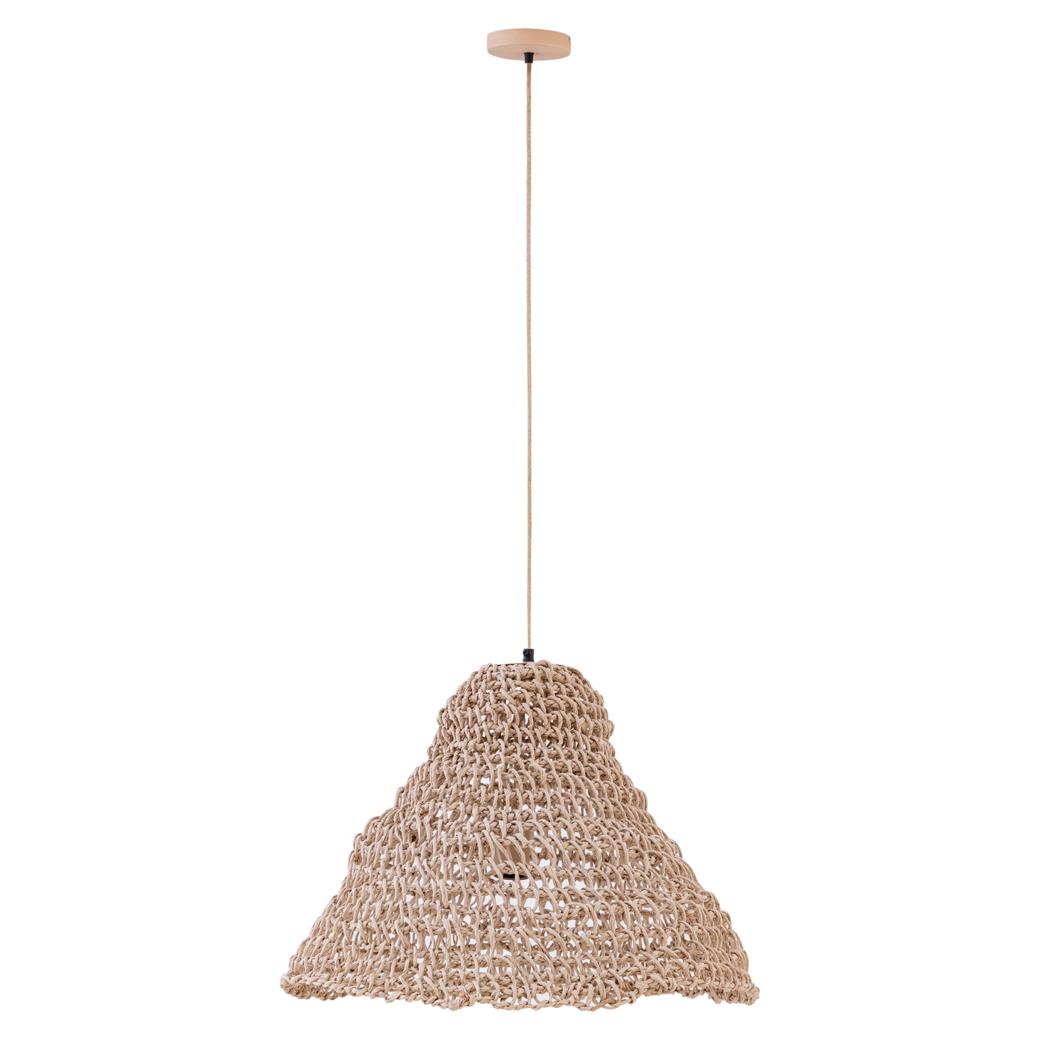 Hanglamp Dayo Naturel Papier Touw Open Rond PTMD