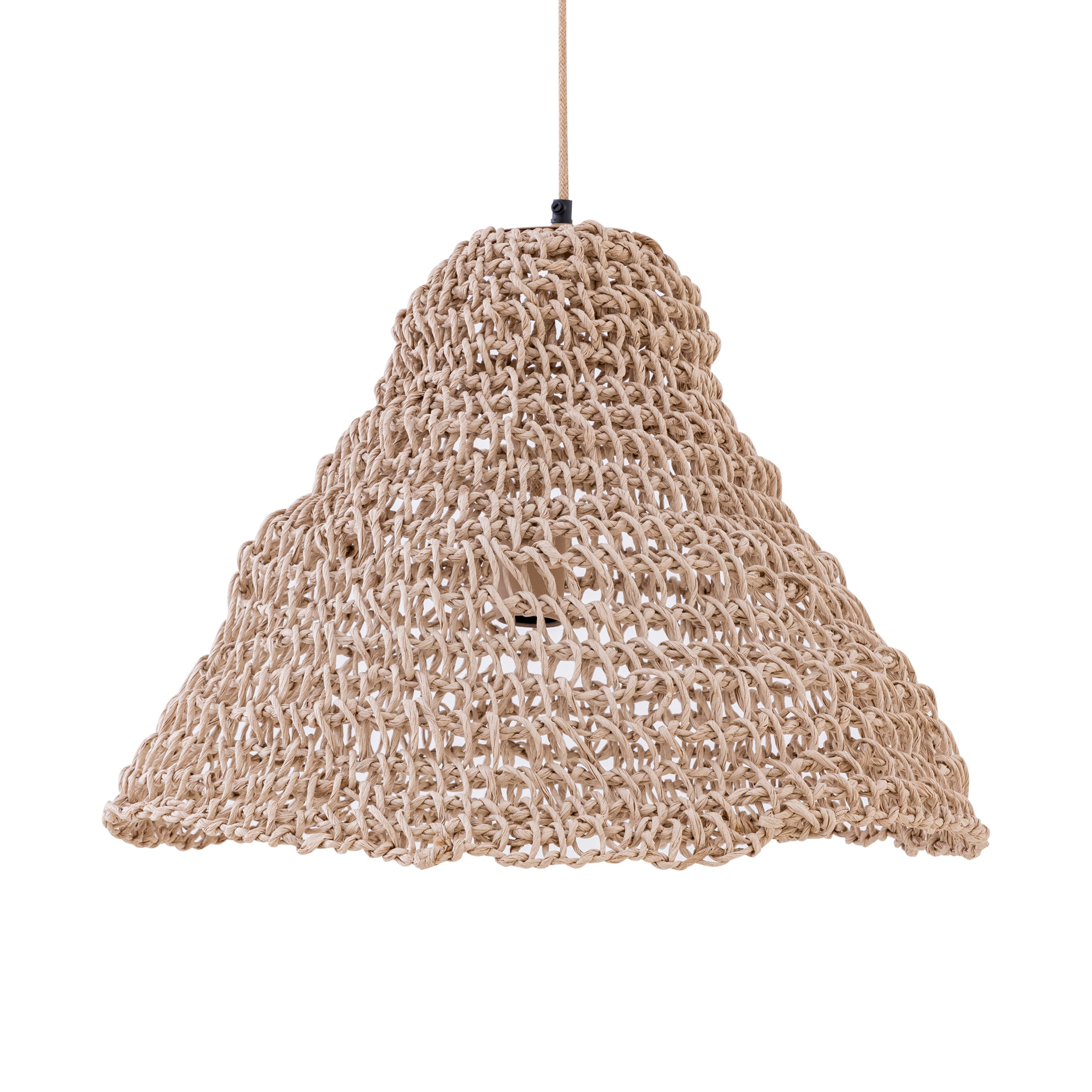 Hanglamp Dayo Naturel Papier Touw Open Rond PTMD