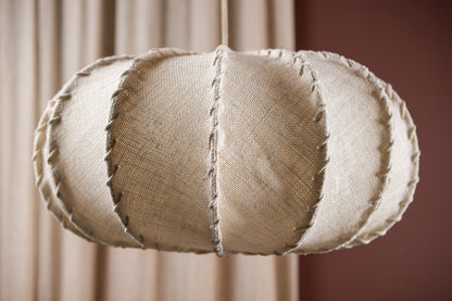 Hanglamp Myka Creme Jute Plat Rond Large PTMD