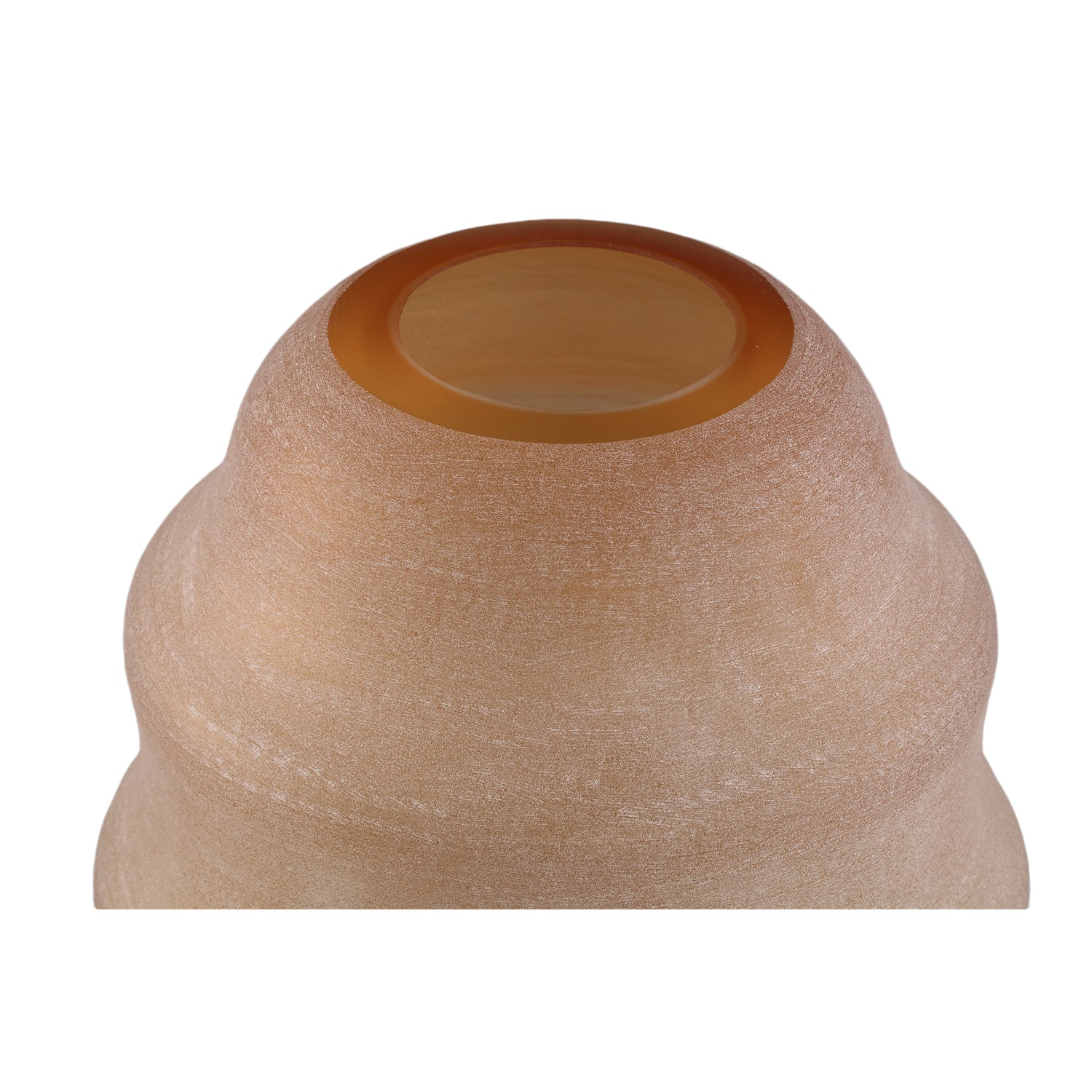 Elladie Amber Round Glass Layered Vase High PTMD