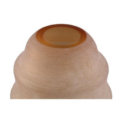 Elladie Amber Round Glass Layered Vase High PTMD