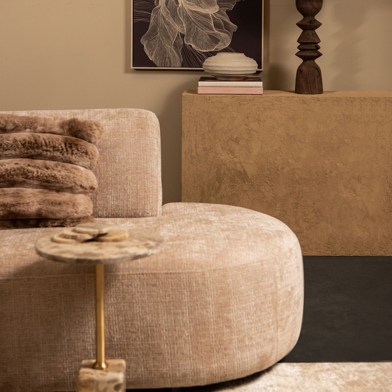 Kody Beige Stone Wash casted alu ribbed pot S PTMD