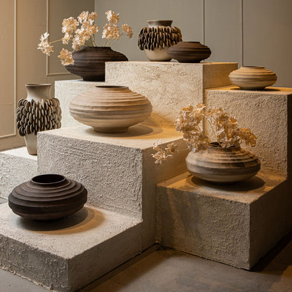 Kody Beige Stone Wash casted alu ribbed pot M PTMD