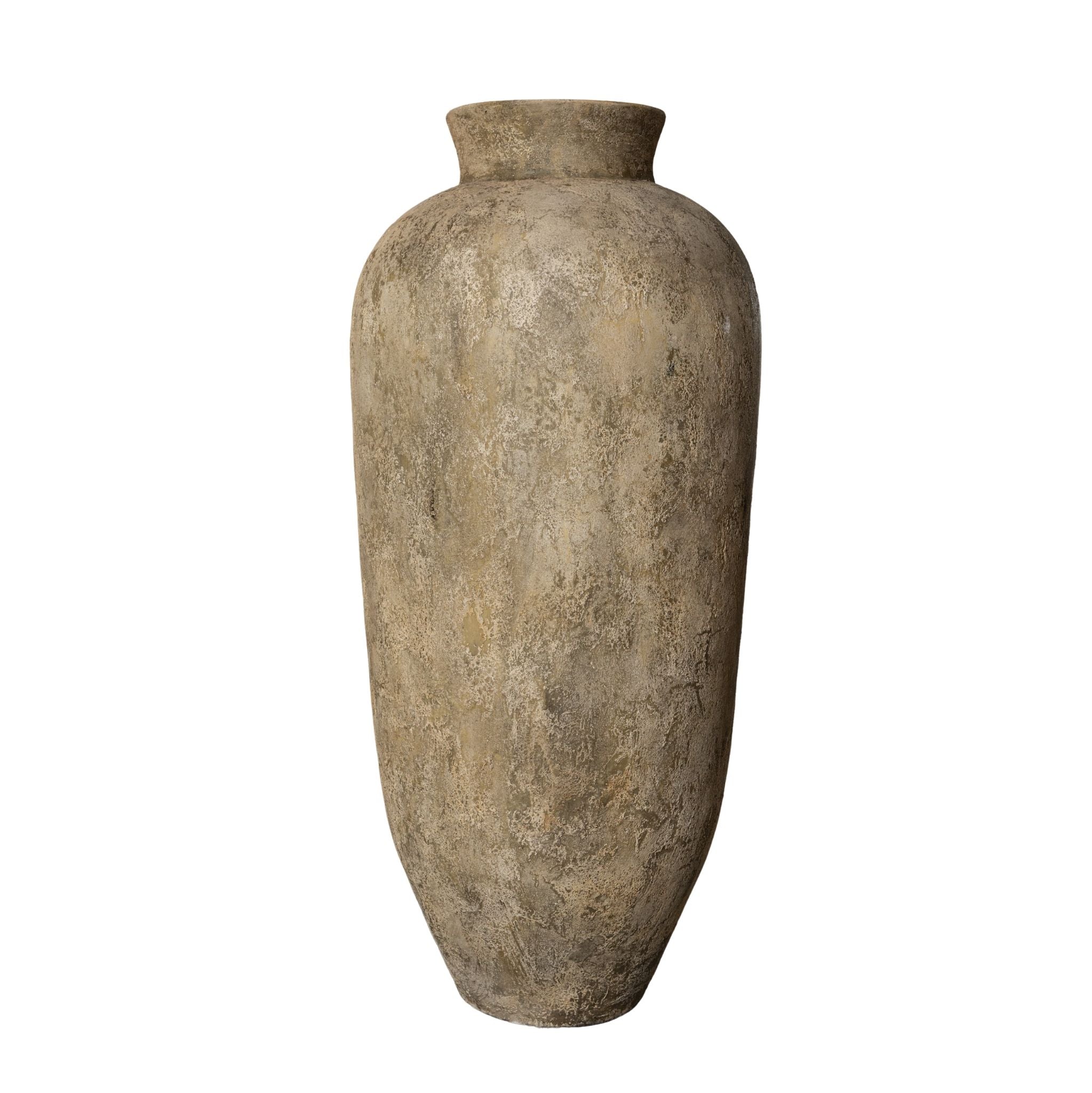 Gisel Beige Cement Fiber Big Jar Pot High PTMD