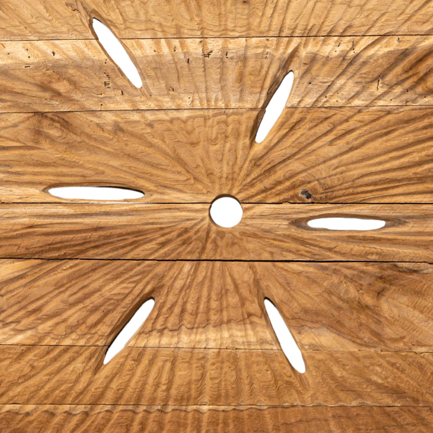 Rond Wandpaneel Roch Teakhout Rustiek Naturel Large PTMD