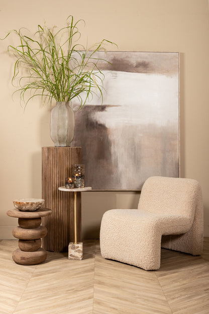 Bethe Natural Petrified Wood Half Ball Display S PTMD