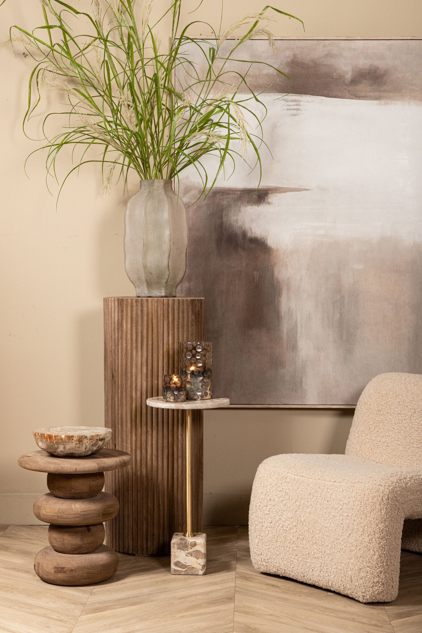 Bethe Natural Petrified Wood Half Ball Display S PTMD