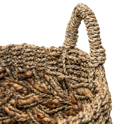 Izely Natural Seagrass Basket Set Of 3 Round PTMD