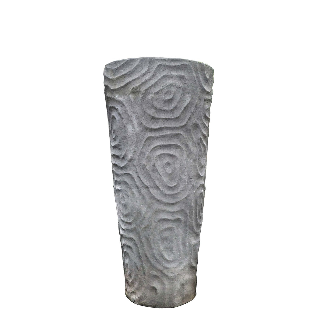 Beth Grey cement extreem big pot organic pattern M PTMD