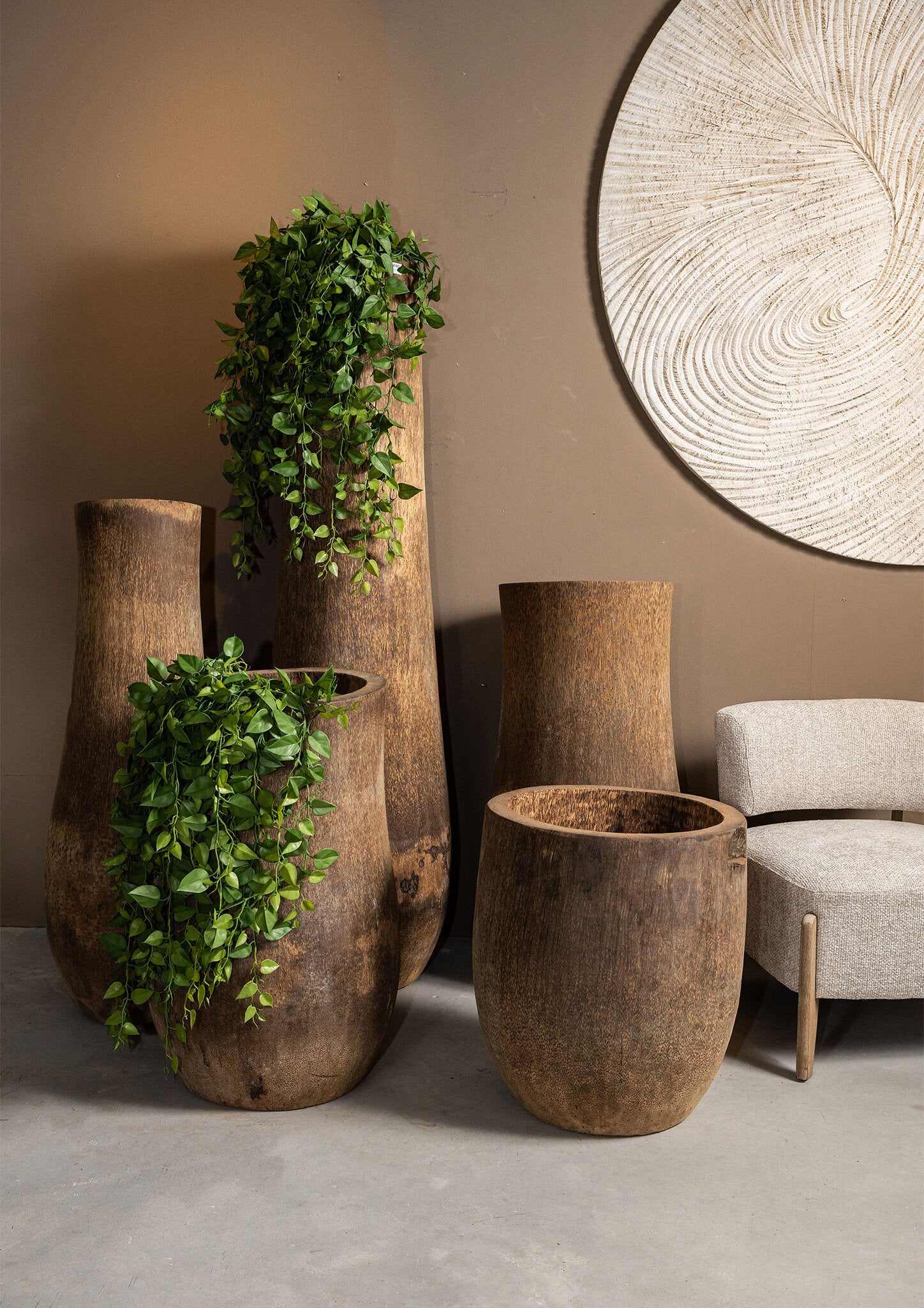 Palmhout Pot Jamez Luxe Small Ø50x80cm PTMD