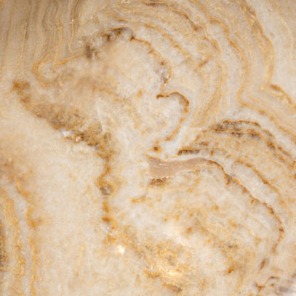 Draya Onyx White Organic Round Shaped Bowl Big PTMD
