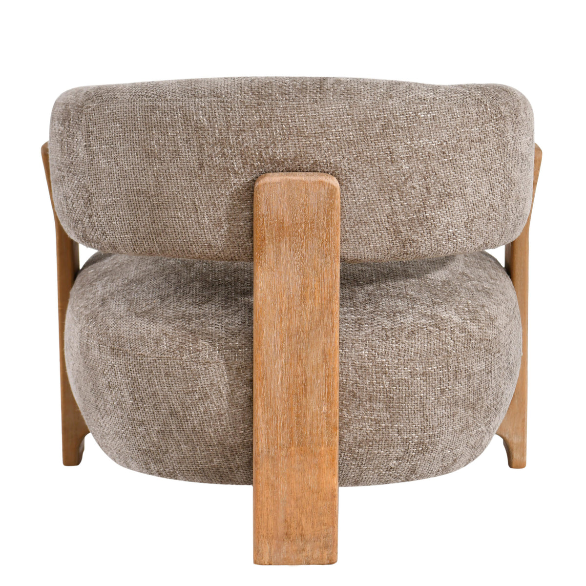 Mire Taupe Sessel Legacy 3 Mink Gummibaumholz PTMD