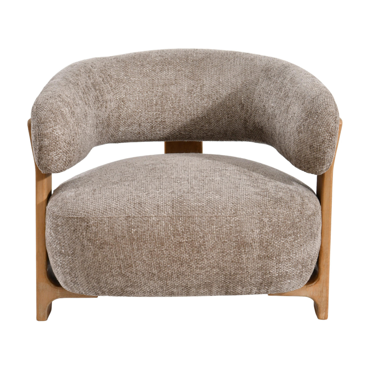 Mire Taupe Sessel Legacy 3 Mink Gummibaumholz PTMD