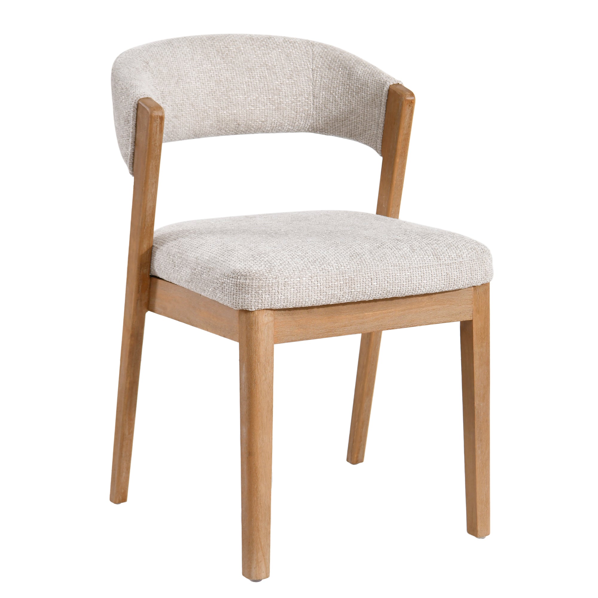 Eetkamerstoel Kael Creme Legacy 15 Dove Rubberhout Set van 2 PTMD