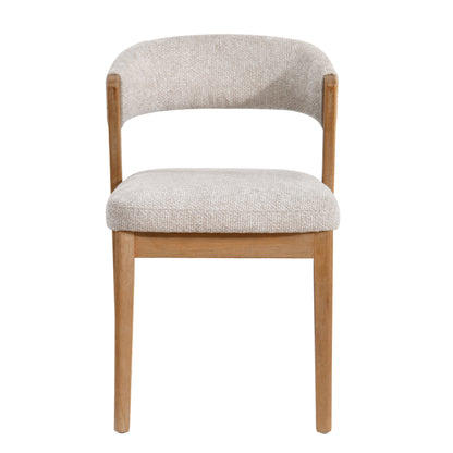 Eetkamerstoel Kael Creme Legacy 15 Dove Rubberhout Set van 2 PTMD