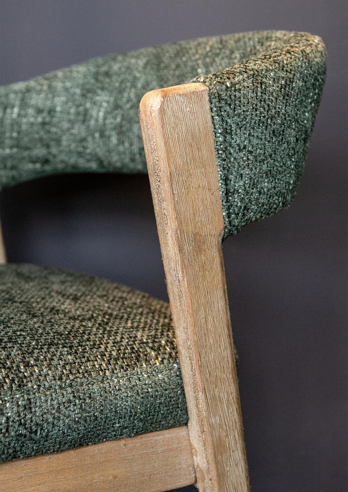 Eetkamerstoel Kael Groen Legacy 10 Olive Rubberhout Set van 2 PTMD