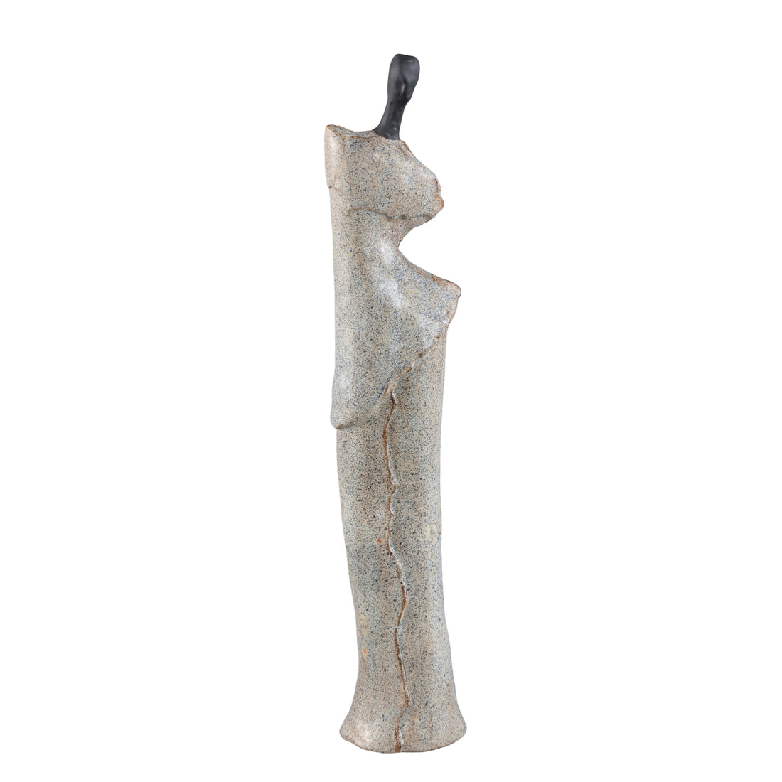 Roxey Beige Ceramic High Women Shaped Ornament L PTMD