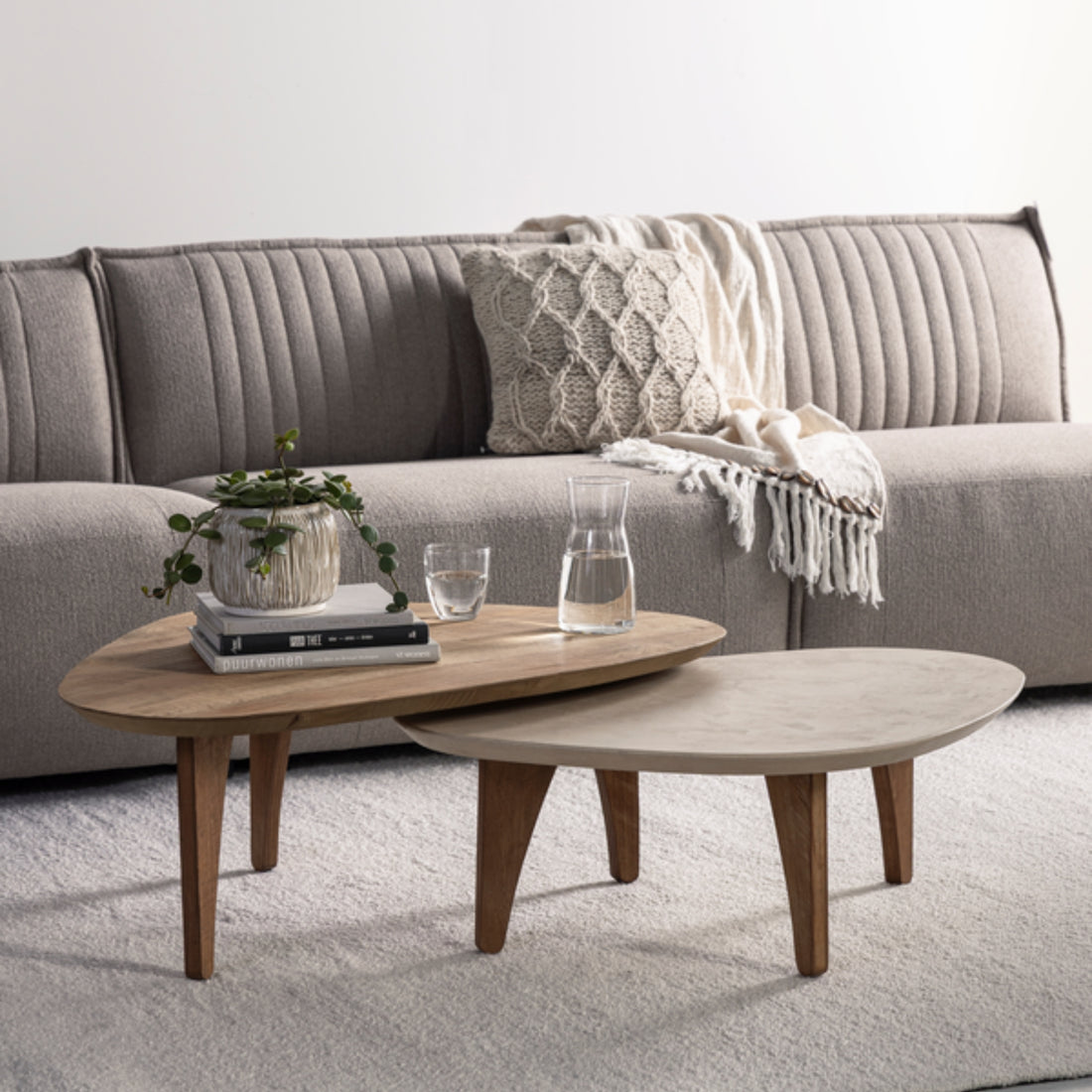 DTP Home Bliss Mortex Salontafel Pebble