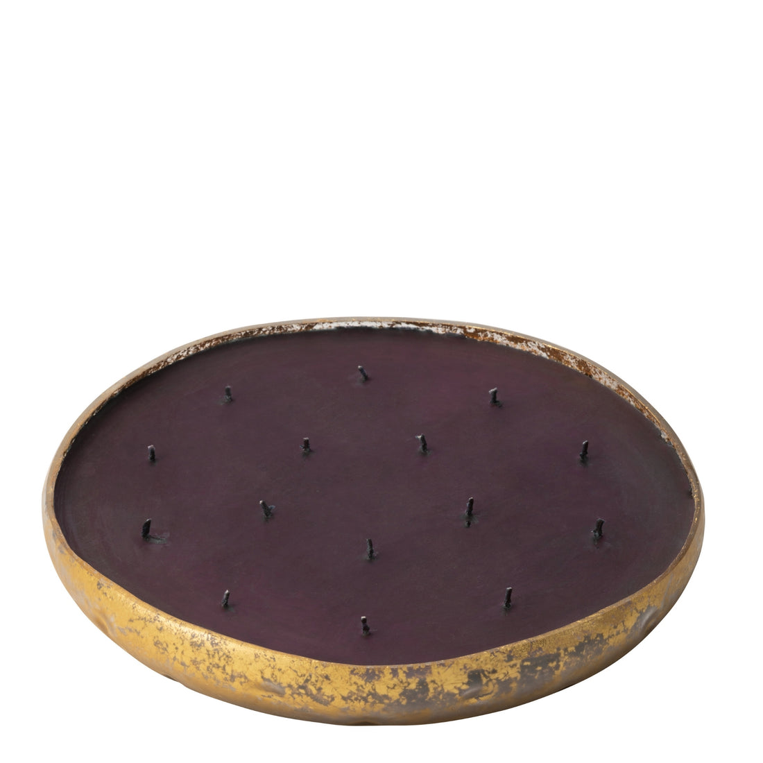 Luxe Geurkaars M-Chic Glas Zwart/Goud XL 35u J-Line
