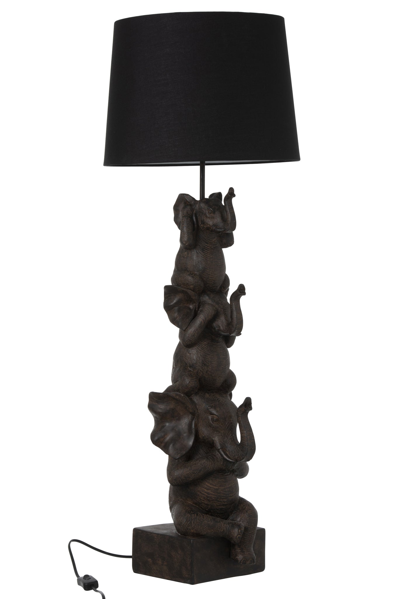 Lamp 3 Olifanten Pol Bruin J-Line