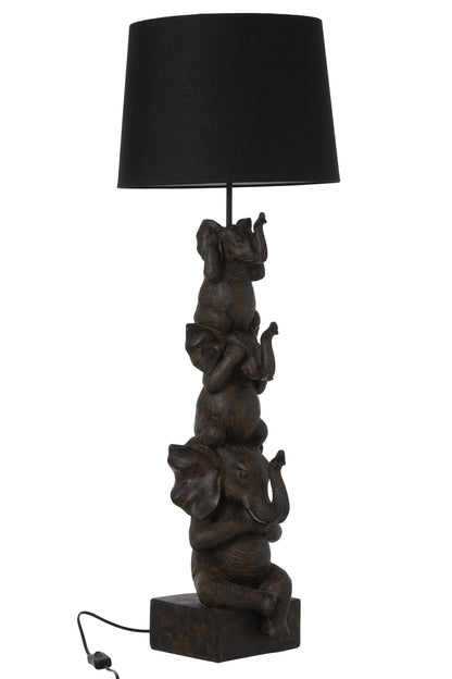 Lamp 3 Olifanten Pol Bruin J-Line