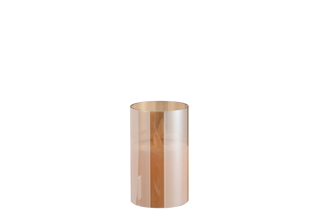 Ledlamp Blinkend Glas Goud Small