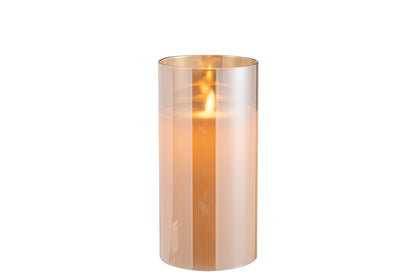 Ledlamp Blinkend Glas Goud Medium