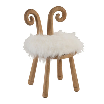 Stoel Oor Schaap Hout Naturel J-Line
